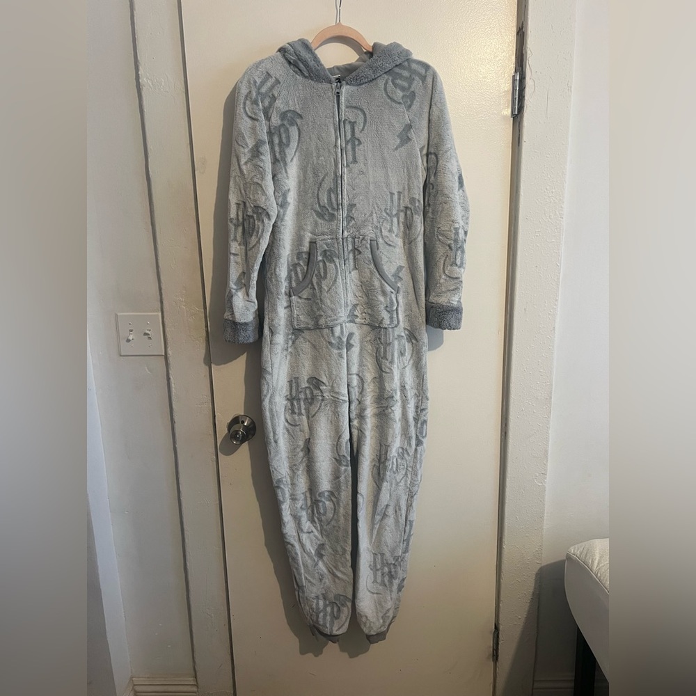 Gray Monogrammed Onesie